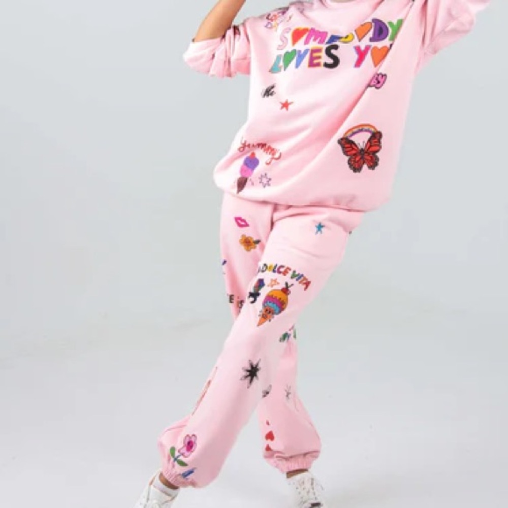 Mayfair Somebody Loves You Sherbert Crewneck (OSP) & Sweatpant (S/M)